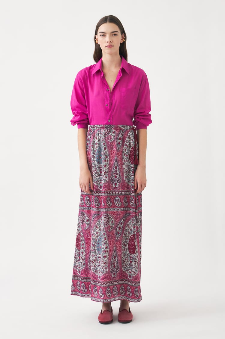 Antik Batik Jupe Longue Bohème En Coton