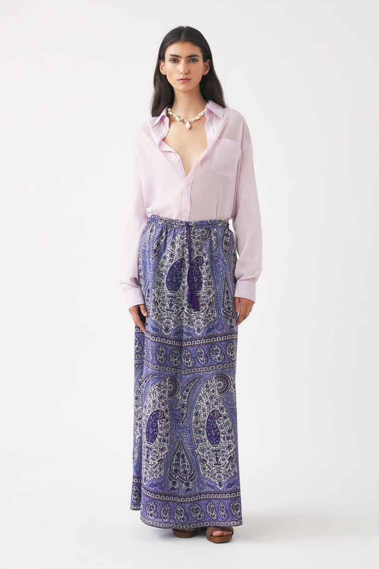 antik batik Jupe longue bohème en coton