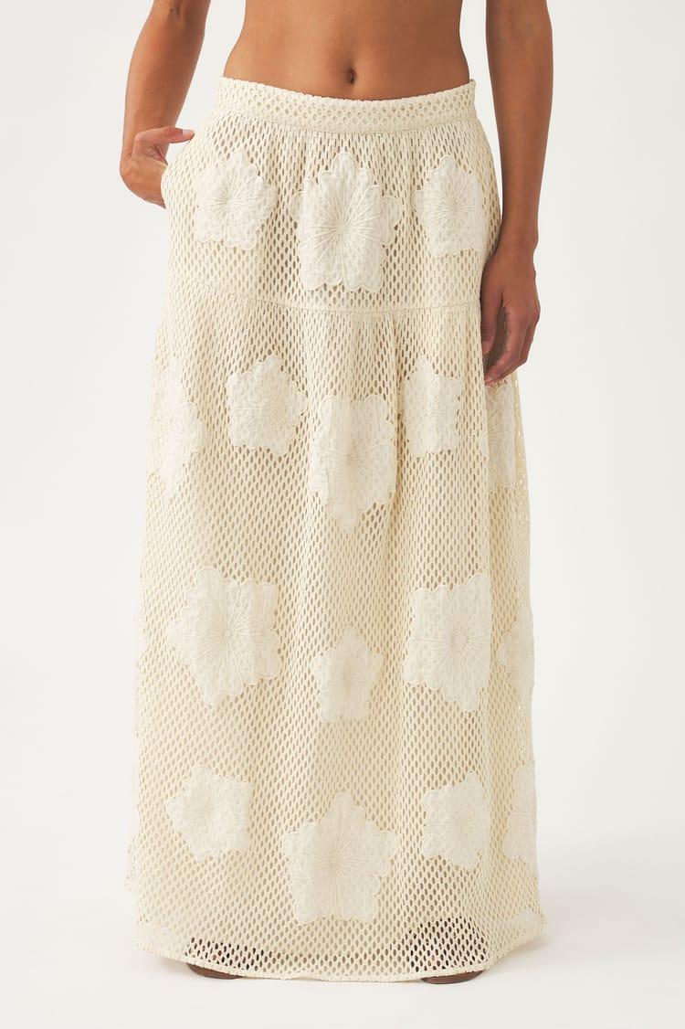 Antik Batik Jupe Noire En Résille