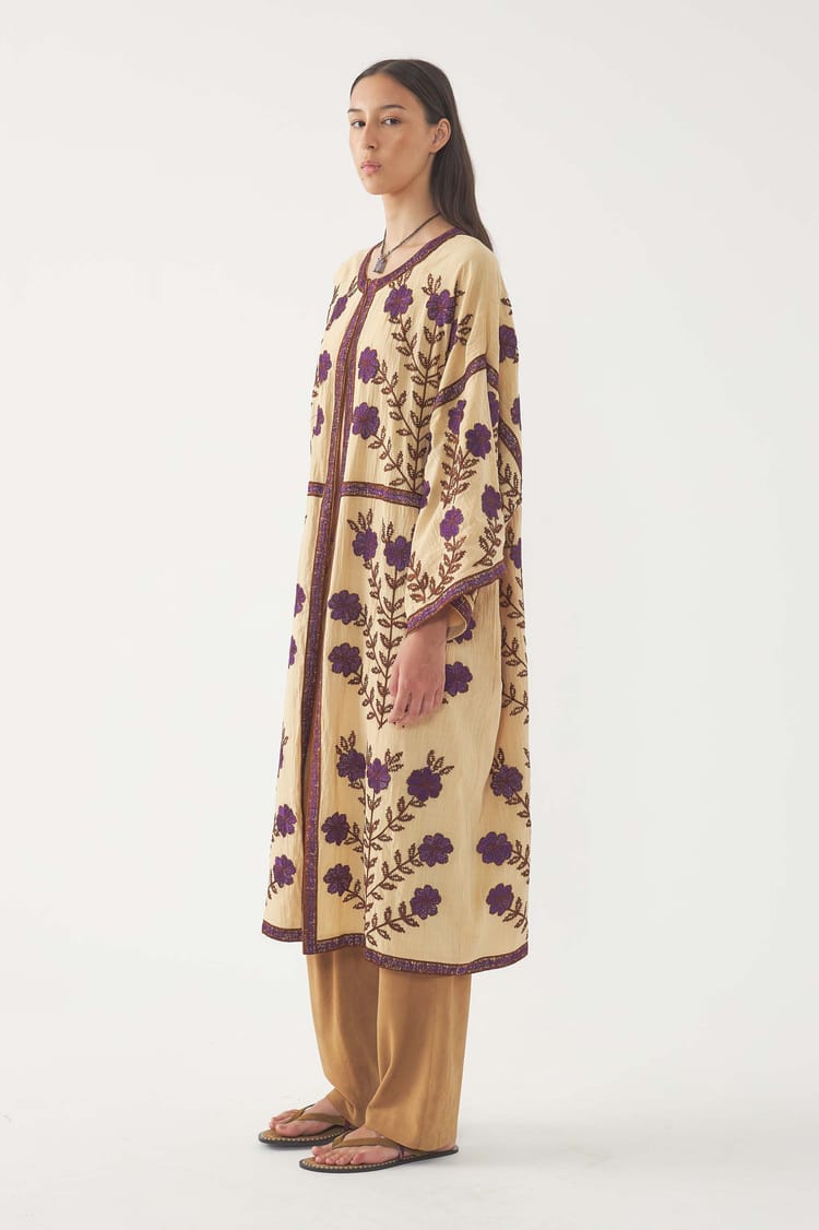 Antik Batik Kaftan Brodé Ary
