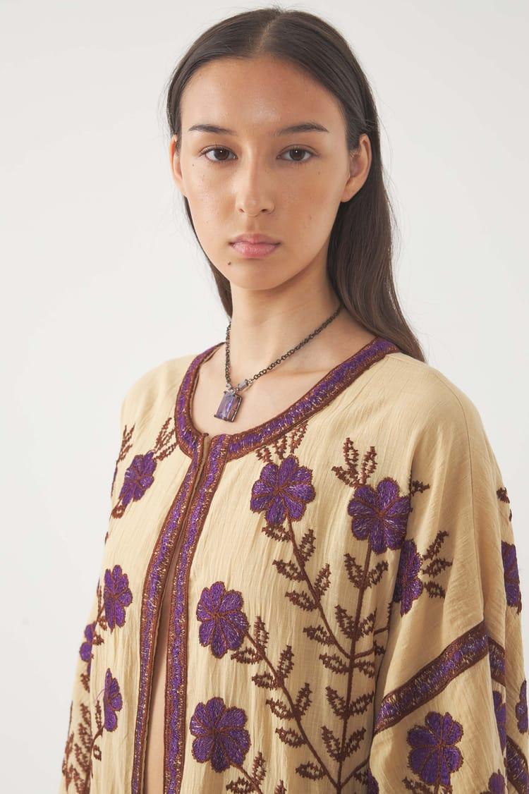 Antik Batik Kaftan Brodé Ary