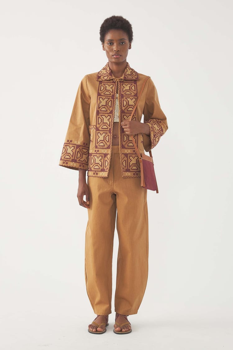 antik batik Pantalon arrondi Berenice