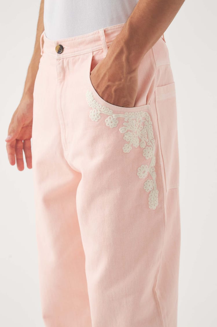 Antik Batik Pantalon Brodé Adonis