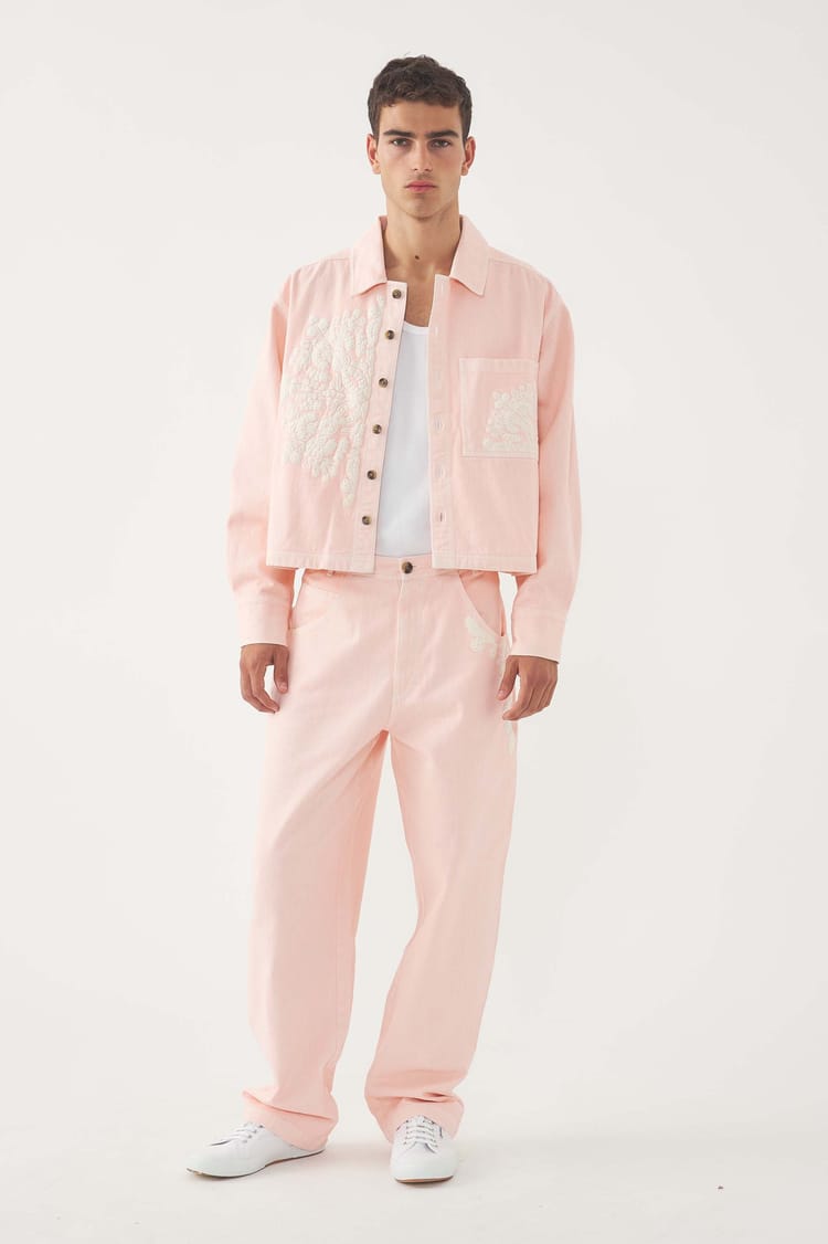 antik batik Pantalon brodé Adonis