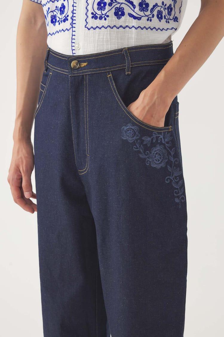 Antik Batik Pantalon Brodé Randy