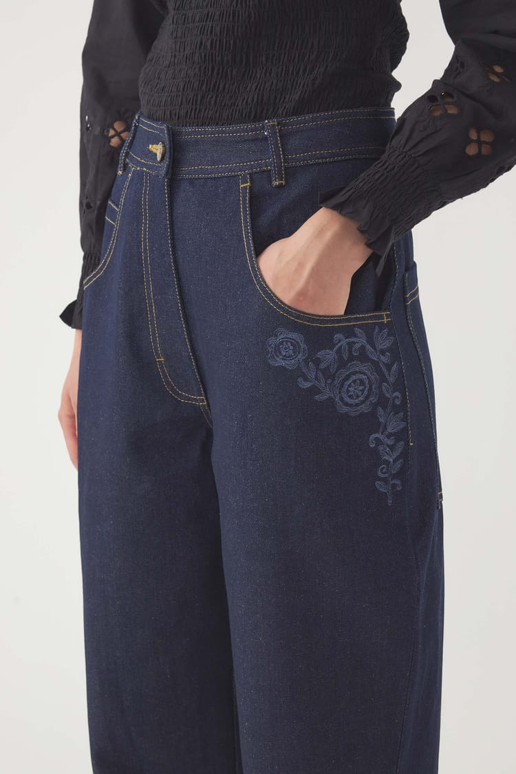 Antik Batik Pantalon Brodé Randy