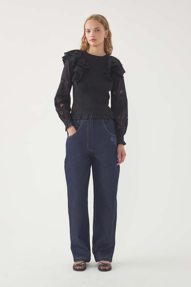 antik batik Pantalon brodé Randy