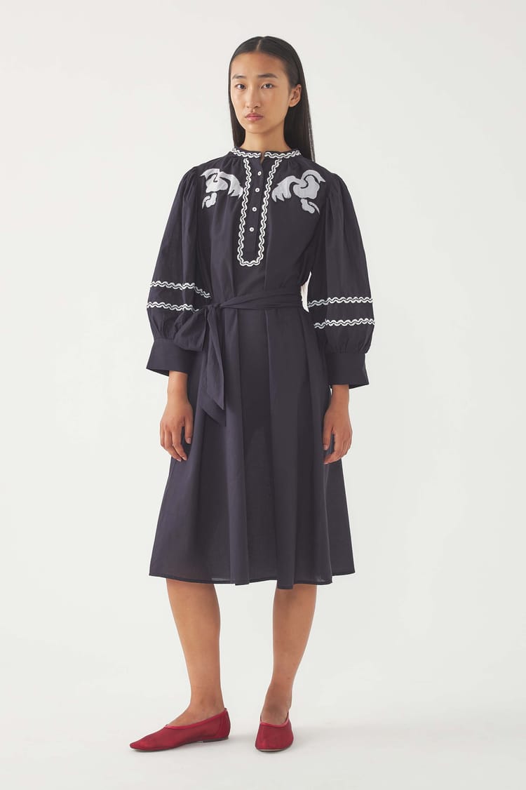 Antik Batik Robe Brodée Dalli