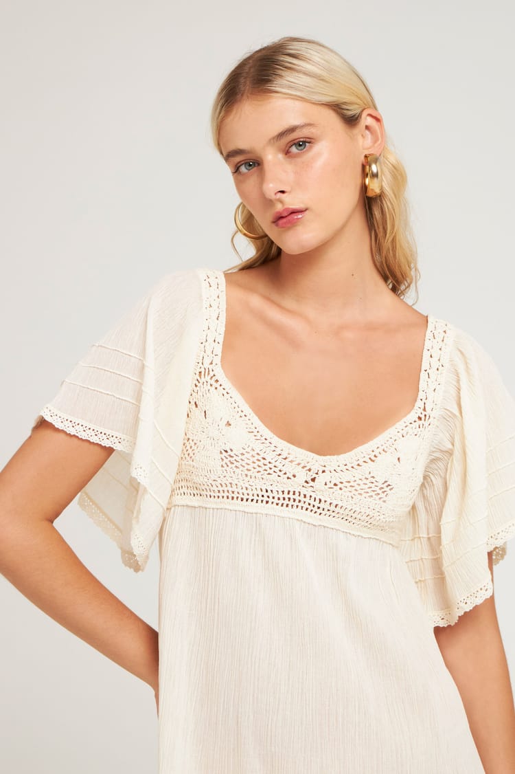 Antik Batik Robe Dos Nu Blanche