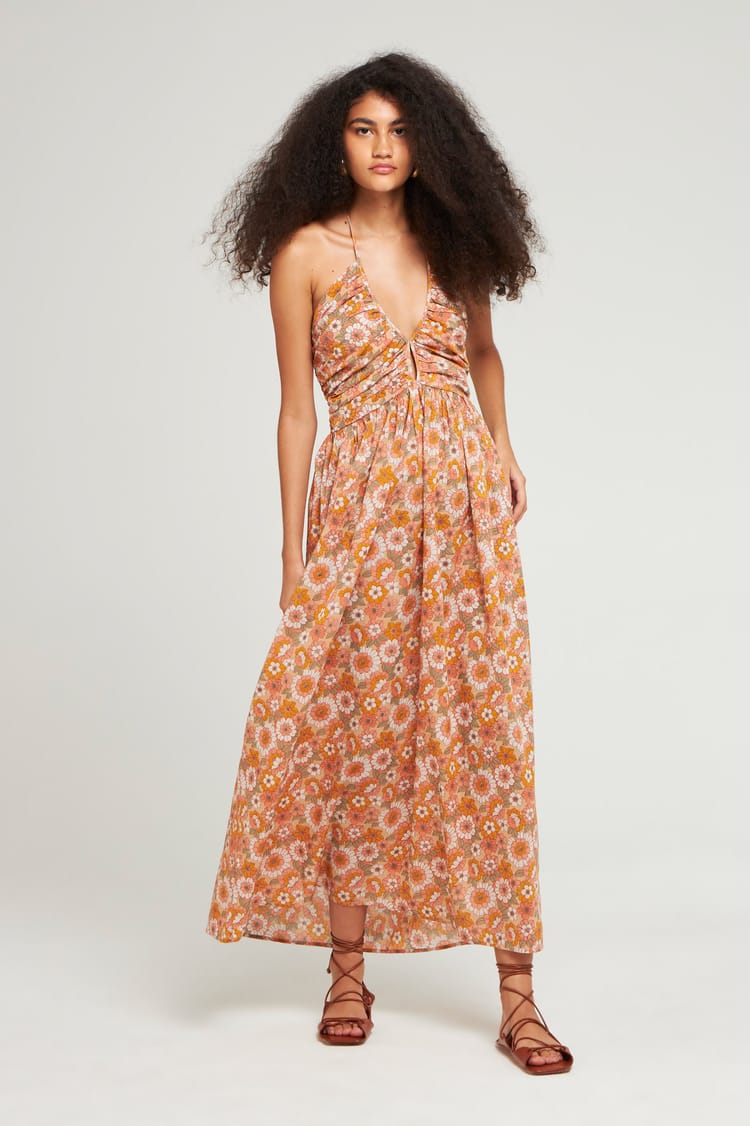 Antik Batik Robe Imprimé 60's