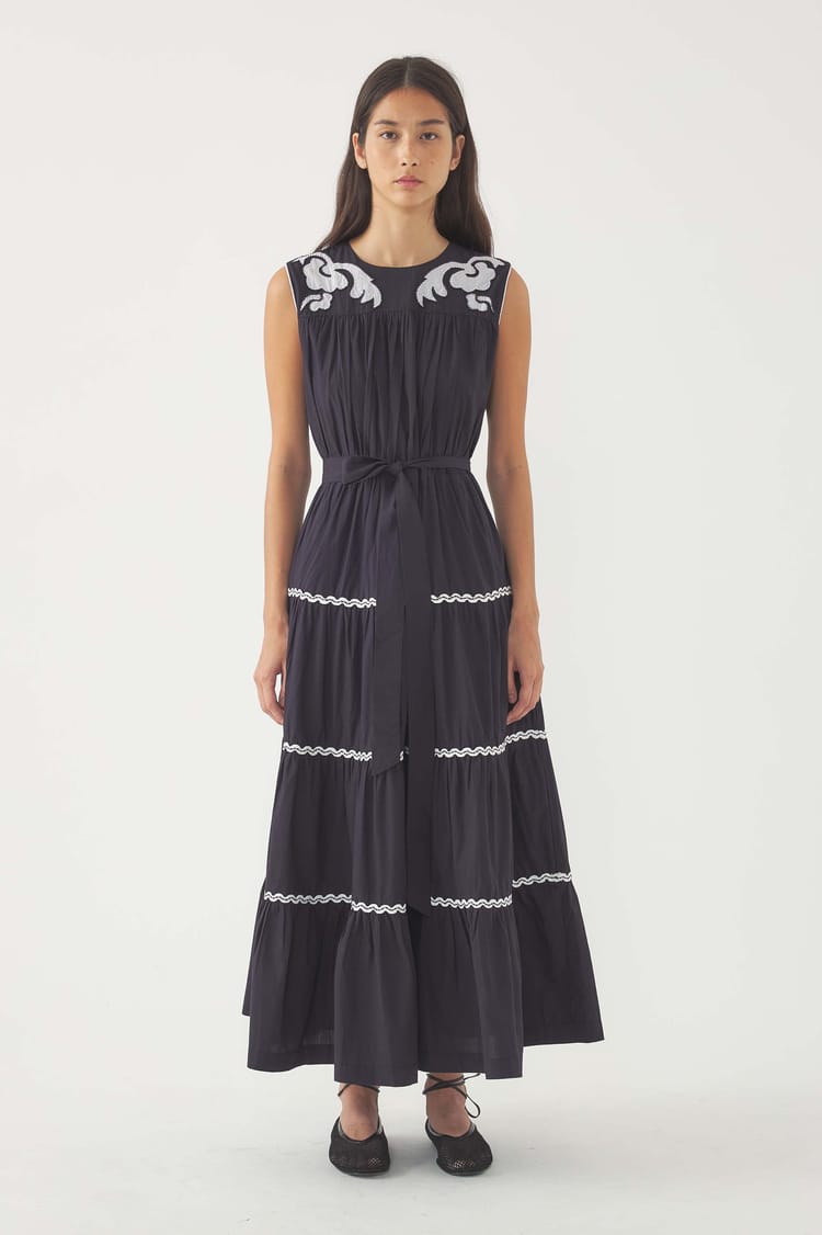 Antik Batik Robe Longue Brodée Dalli