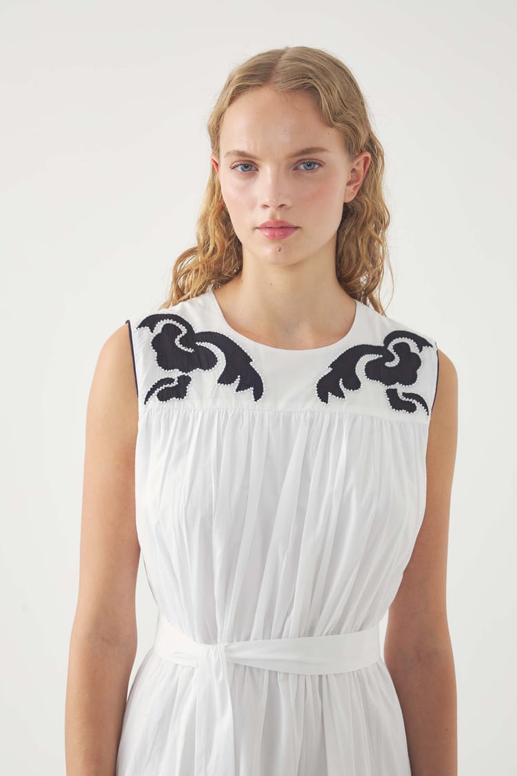 Antik Batik Robe Longue Brodée Dalli