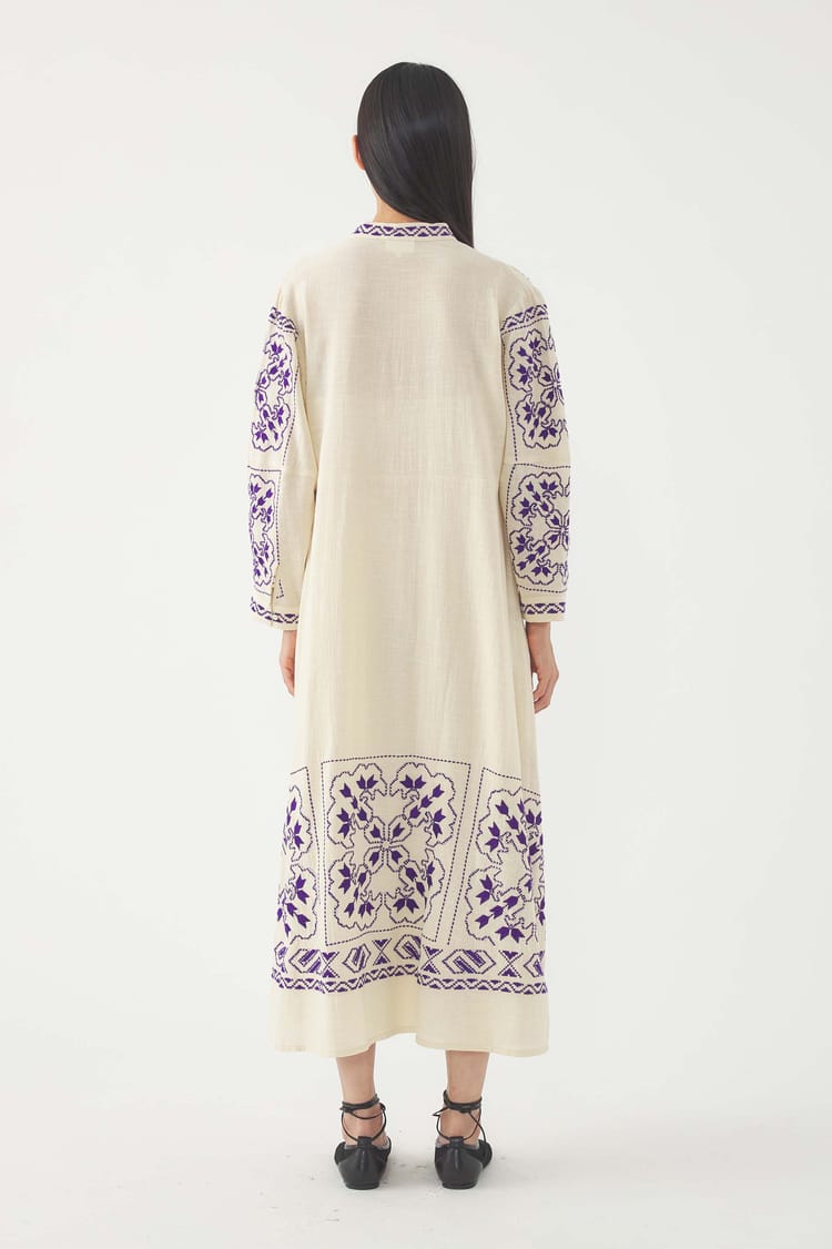 Antik Batik Robe Longue Brodée Milos