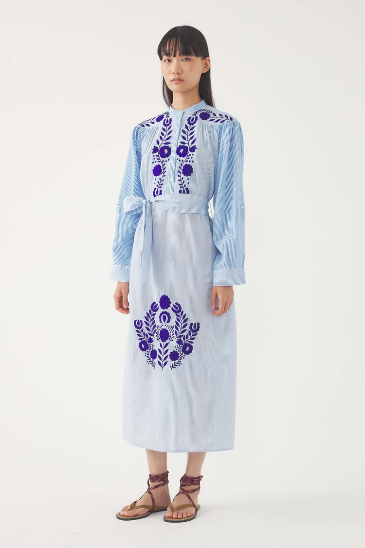 Antik Batik Robe Longue Brodée Tamir