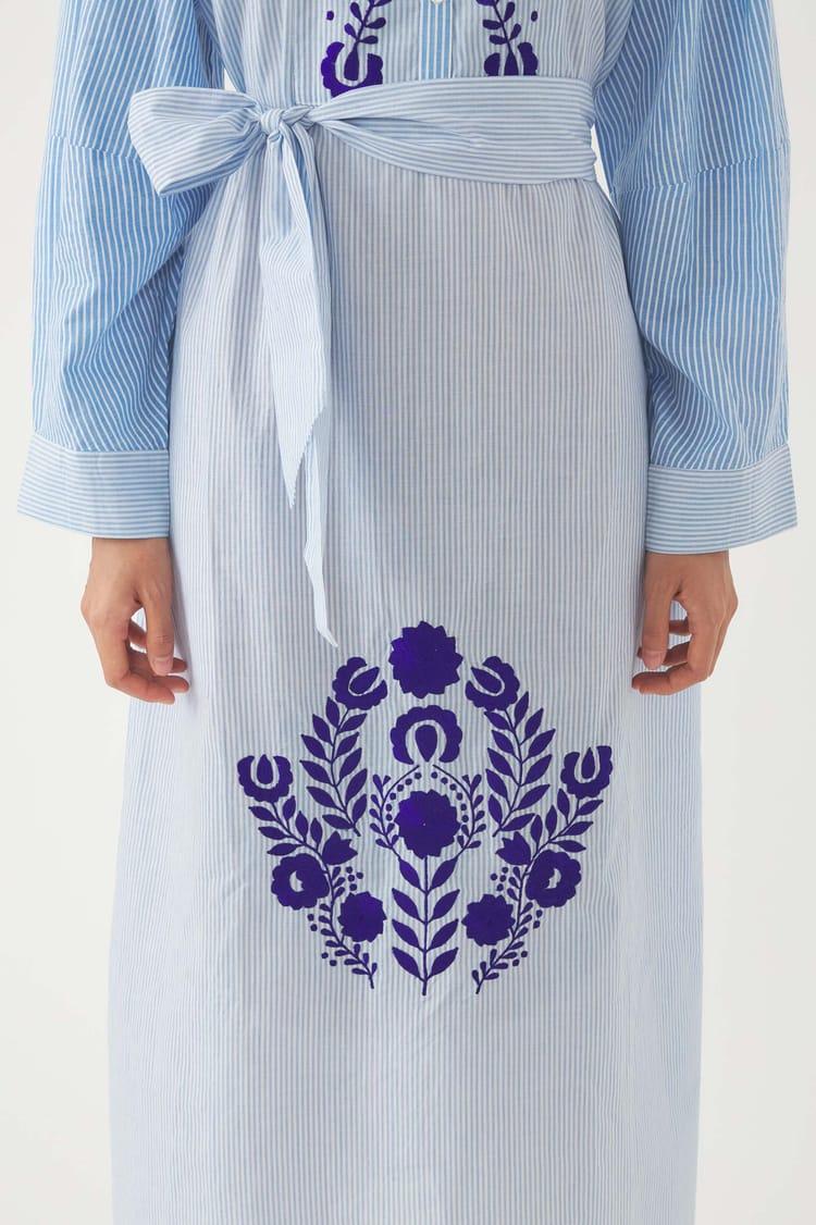 Antik Batik Robe Longue Brodée Tamir