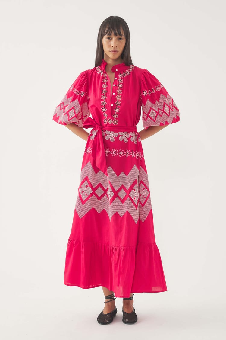 Antik Batik Robe Longue Brodée Tolede