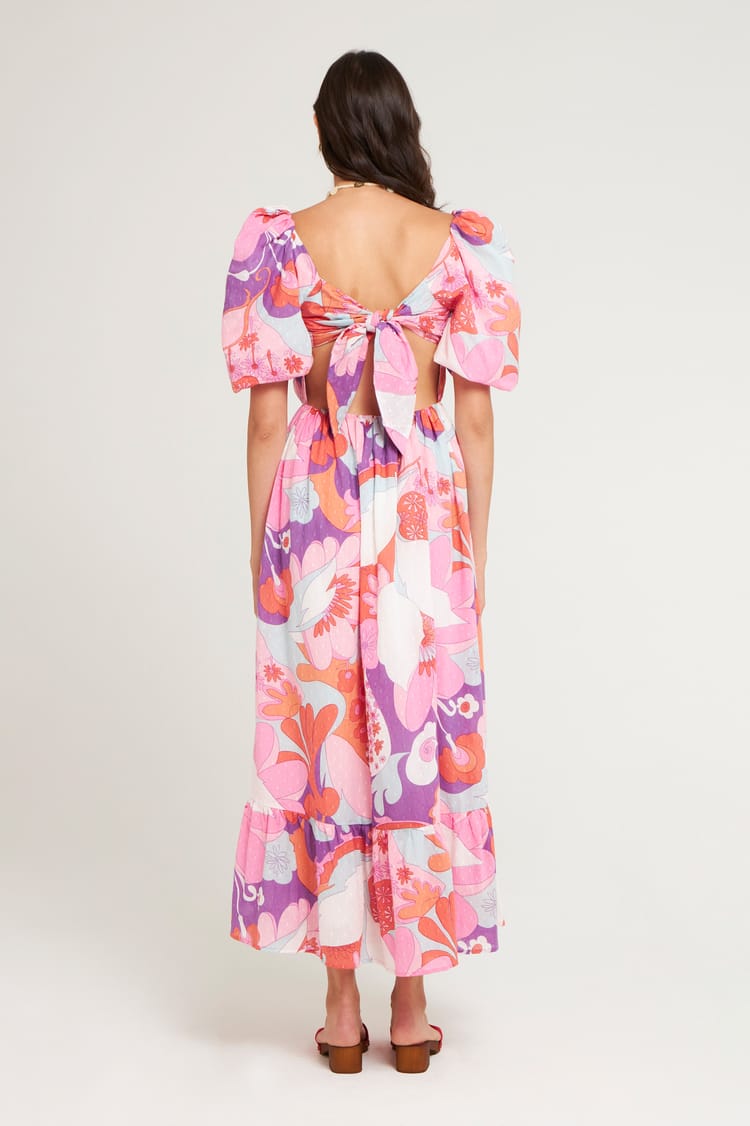 Antik Batik Robe Longue En Voile De Coton Plumetis