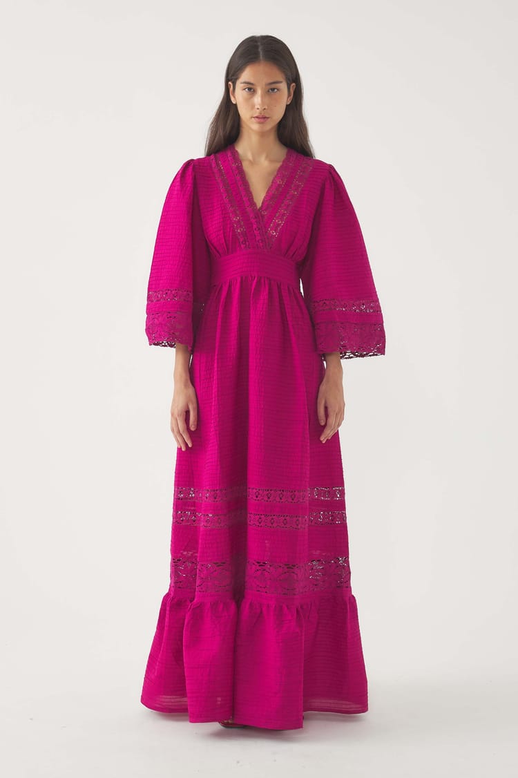 antik batik Robe longue Lena