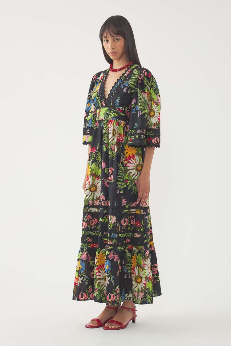 Antik Batik Robe Longue Lisa