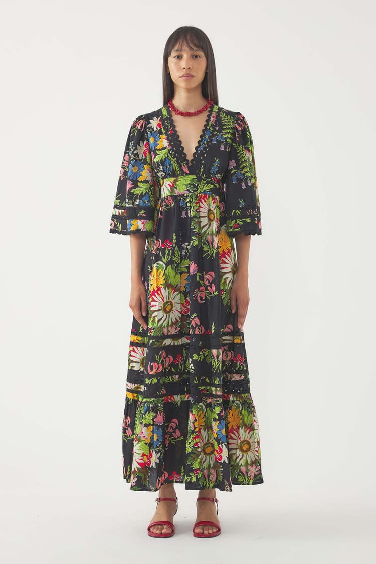 antik batik Robe longue Lisa