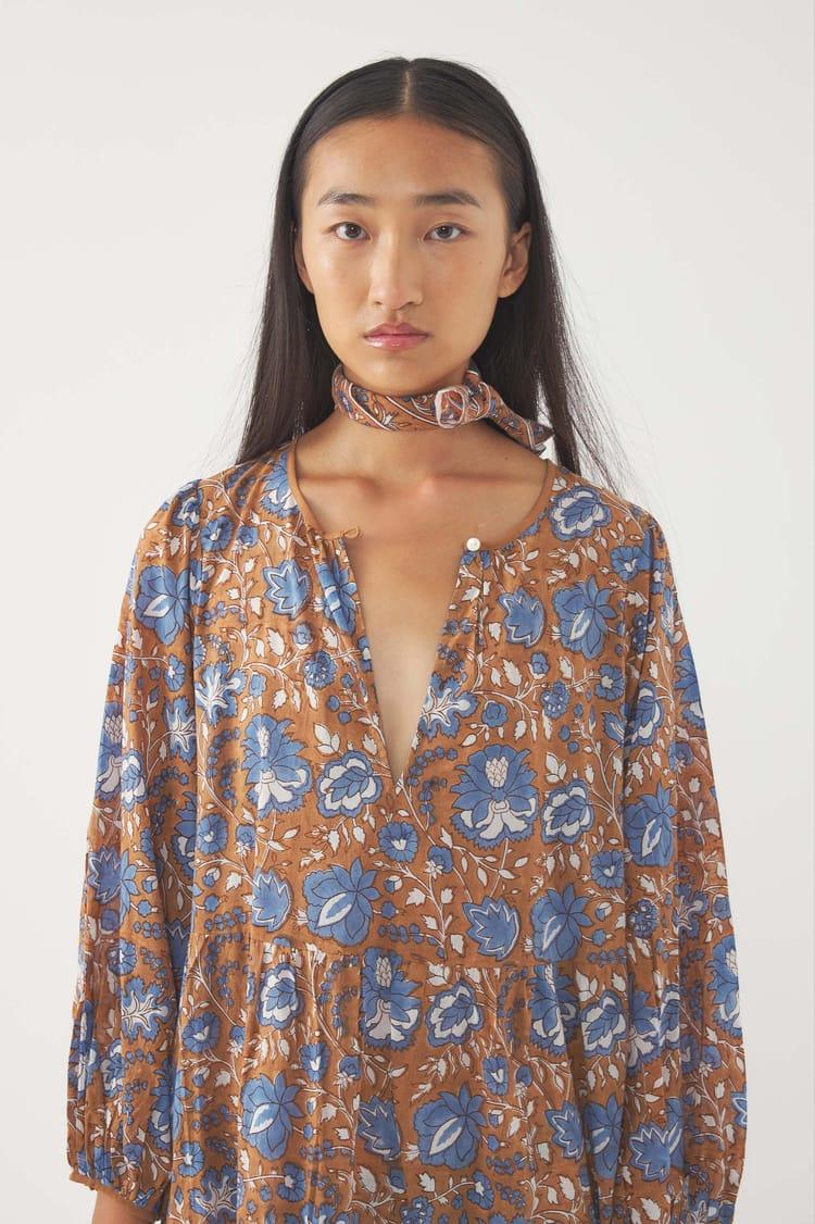 Antik Batik Robe Longue Maude