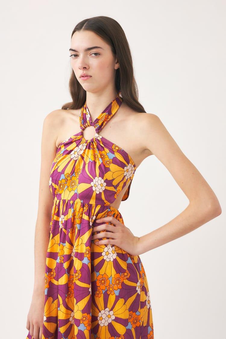 Antik Batik Robe Longue Orange