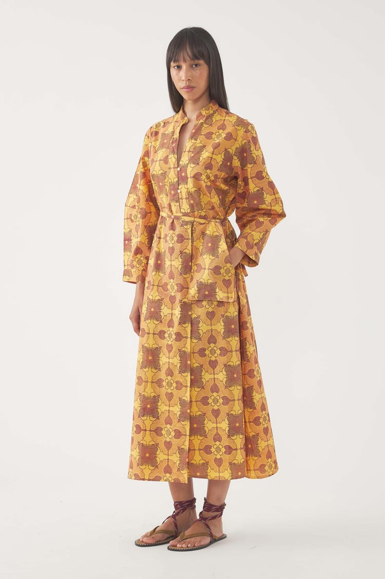 antik batik Robe longue Tereza