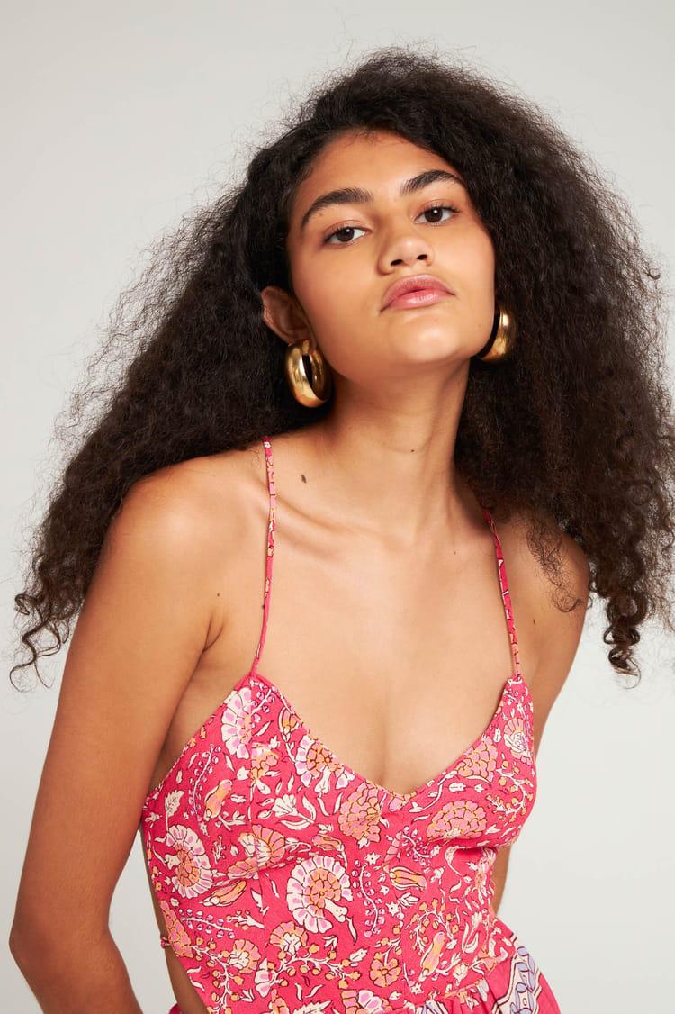 Antik Batik Robe Rose Dos Nu Bohème Chic