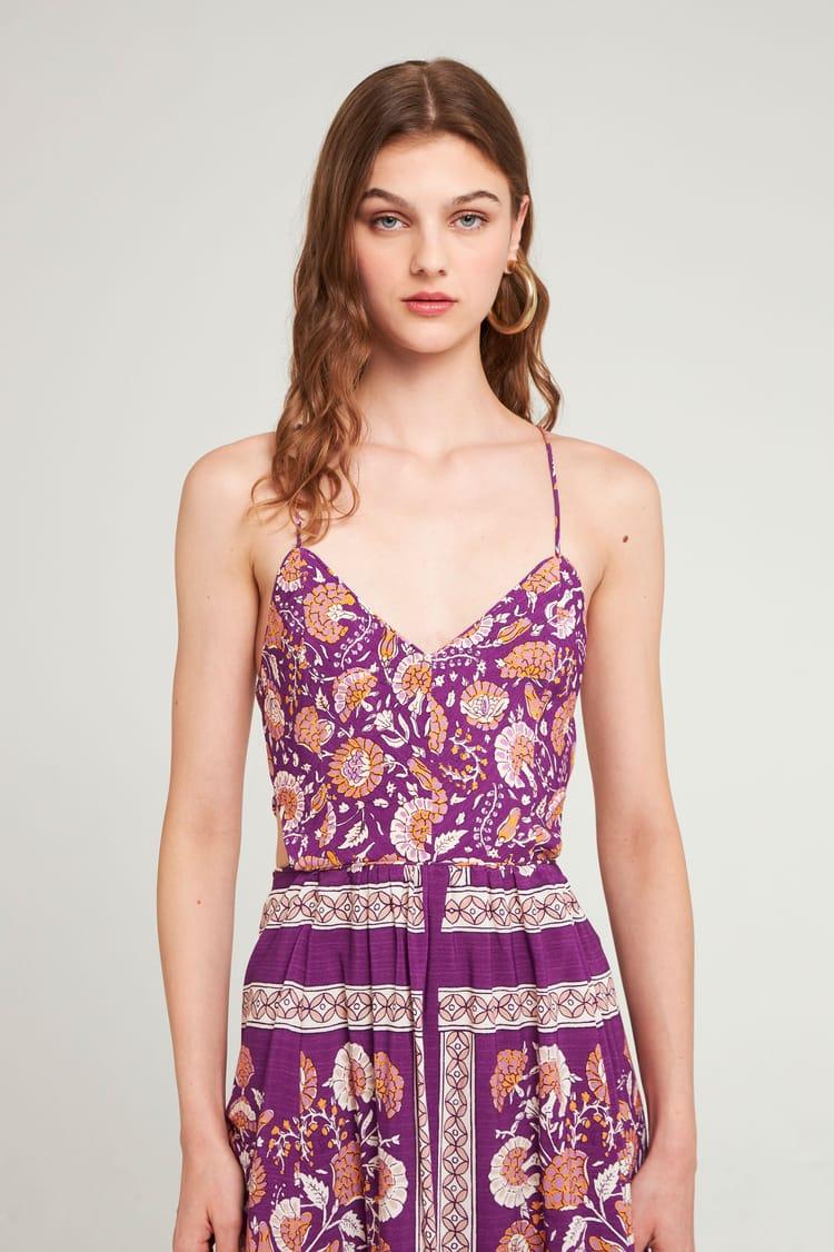 Antik Batik Robe Violette Dos Nu Bohème Chic