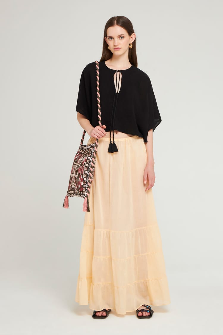 Antik Batik Sac à Bandoullière En Coton Tissé