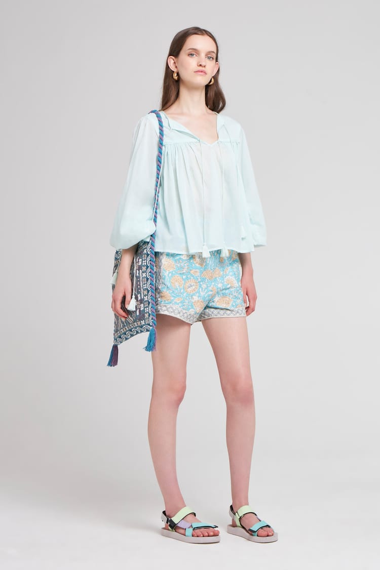 Antik Batik Sac à Bandoullière En Coton Tissé