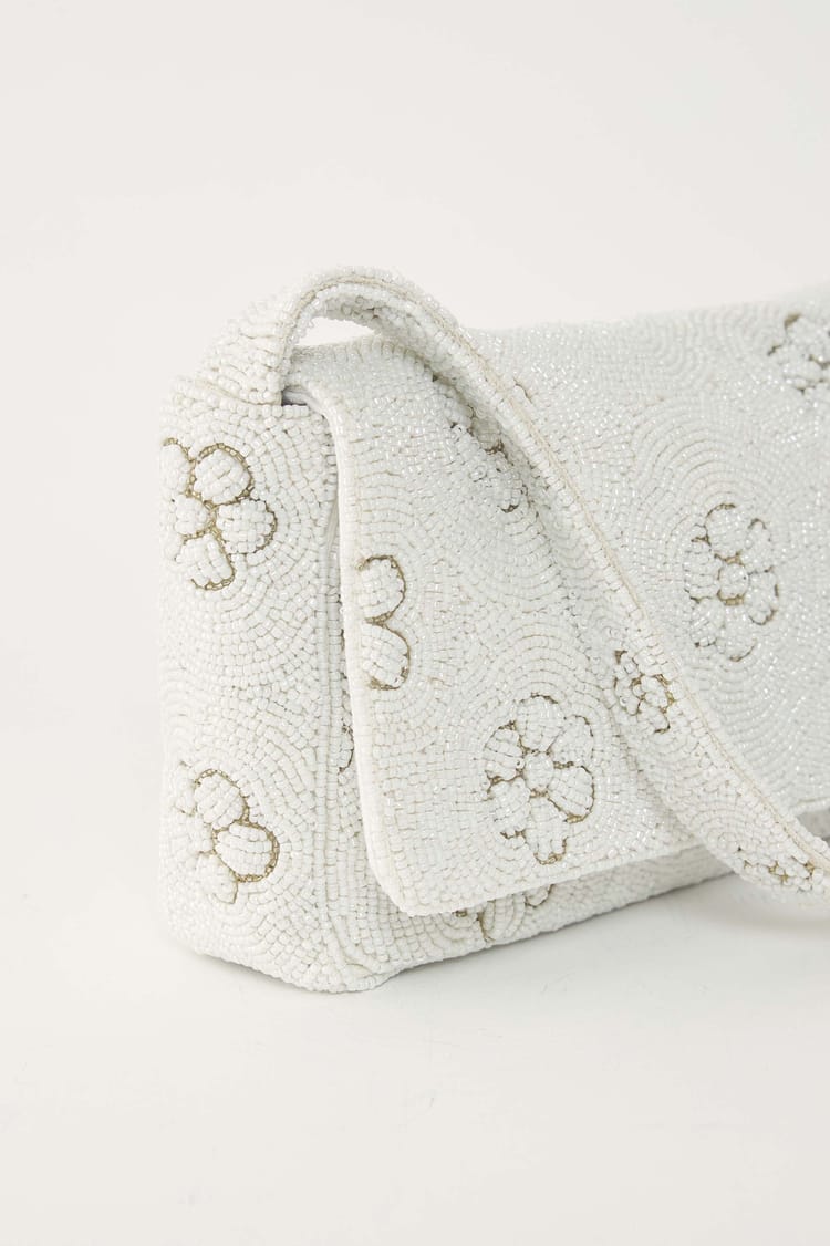 Antik Batik Sac Baguette Brodé Marguerite