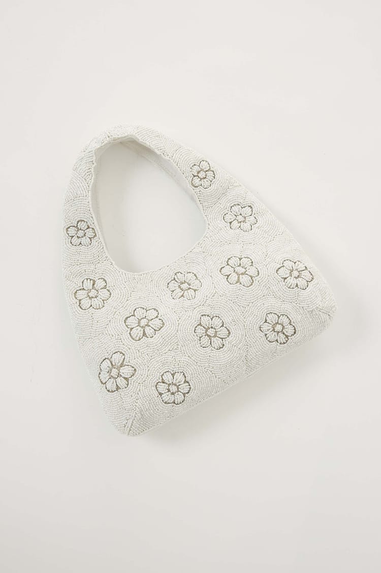 Antik Batik Sac Brodé Marguerite