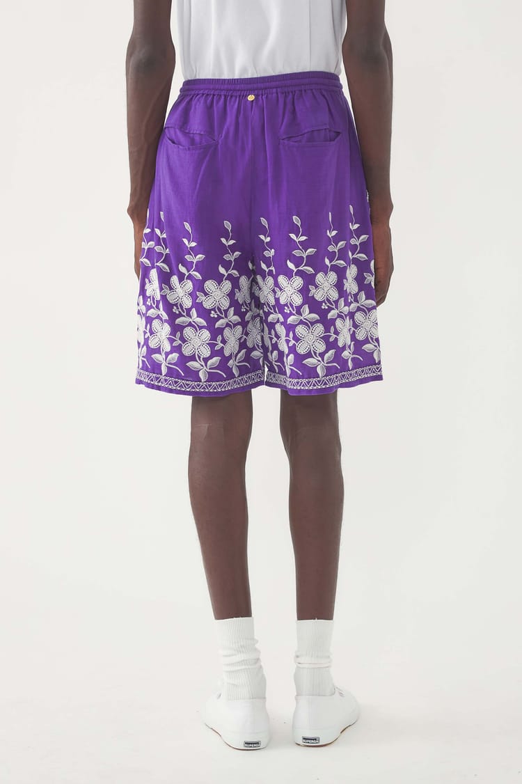 Antik Batik Short Brodé Suzane