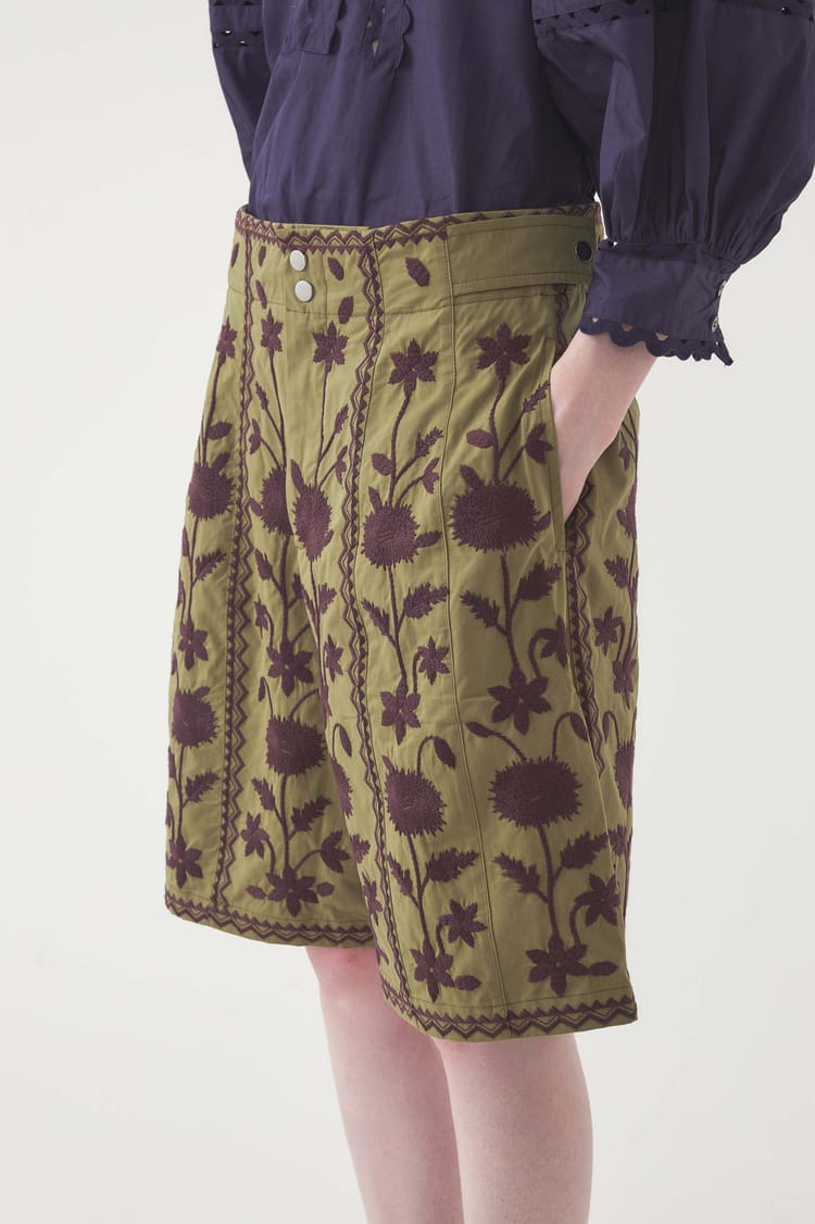 Antik Batik Short Brodé Winna