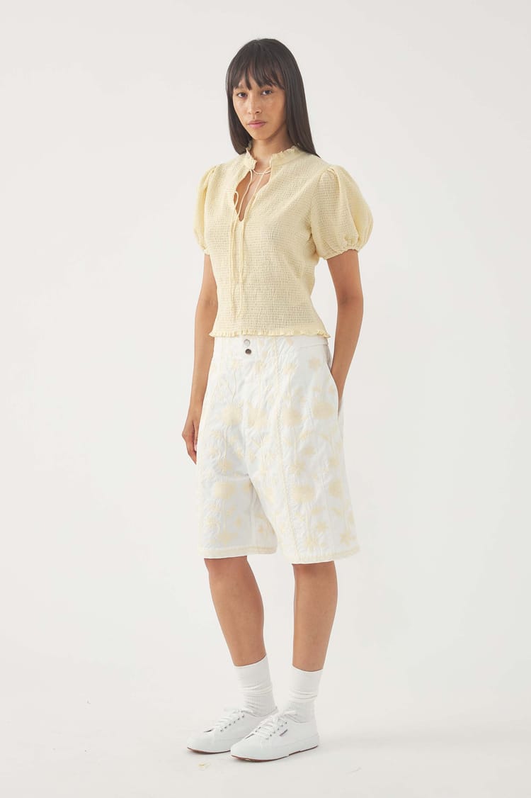 Antik Batik Short Brodé Winna