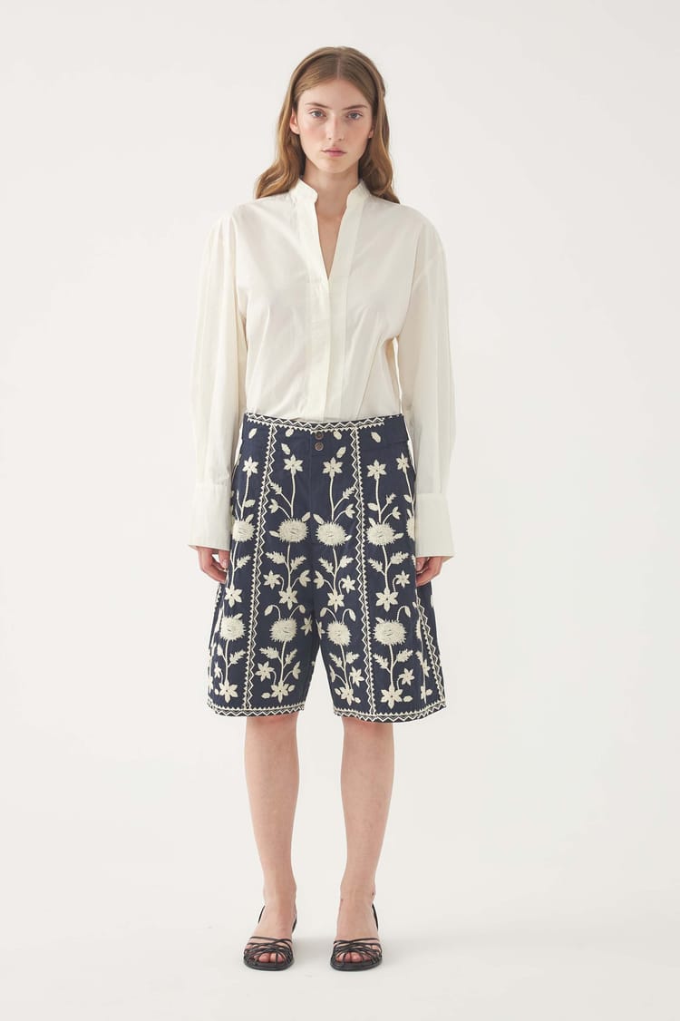 antik batik Short brodé Winna