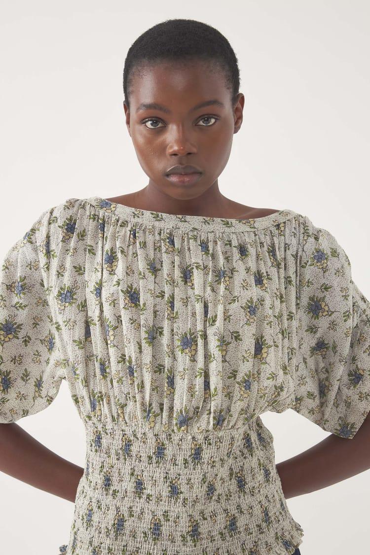 Antik Batik Top Smocké Pada