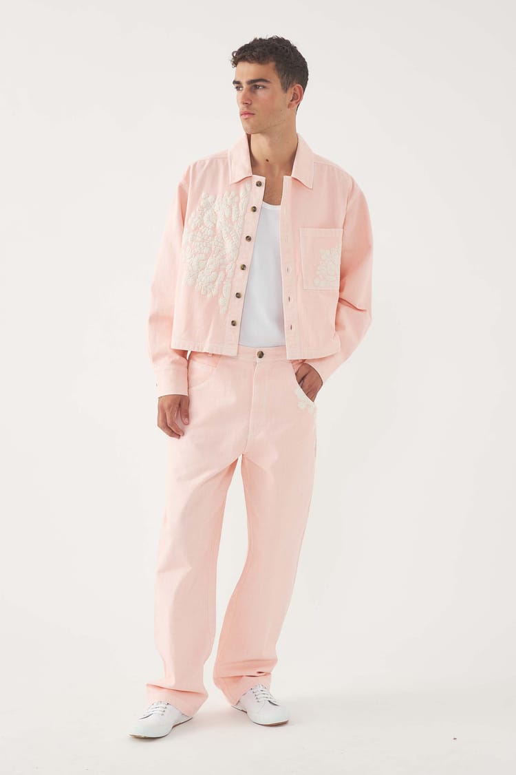 antik batik Veste brodée Adonis