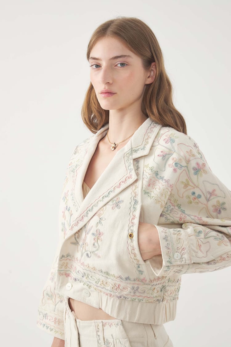 Antik Batik Veste Brodée Alex