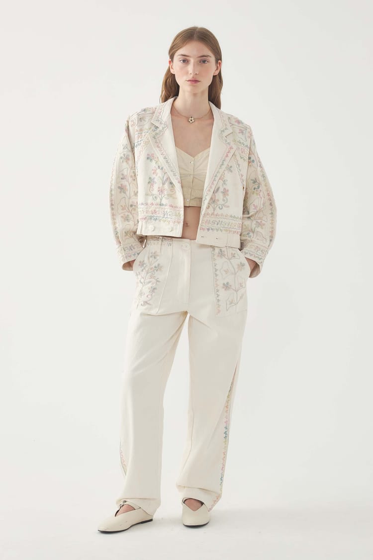 antik batik Veste brodée Alex