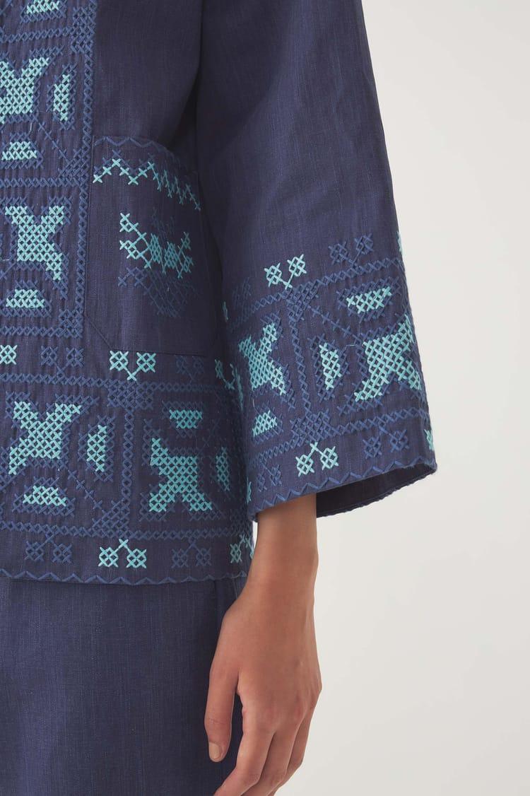 Antik Batik Veste Brodée Berenice