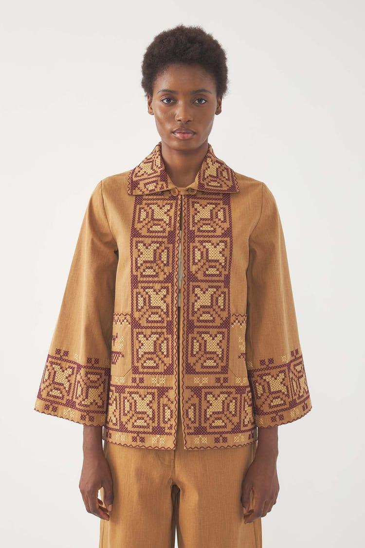 Antik Batik Veste Brodée Berenice