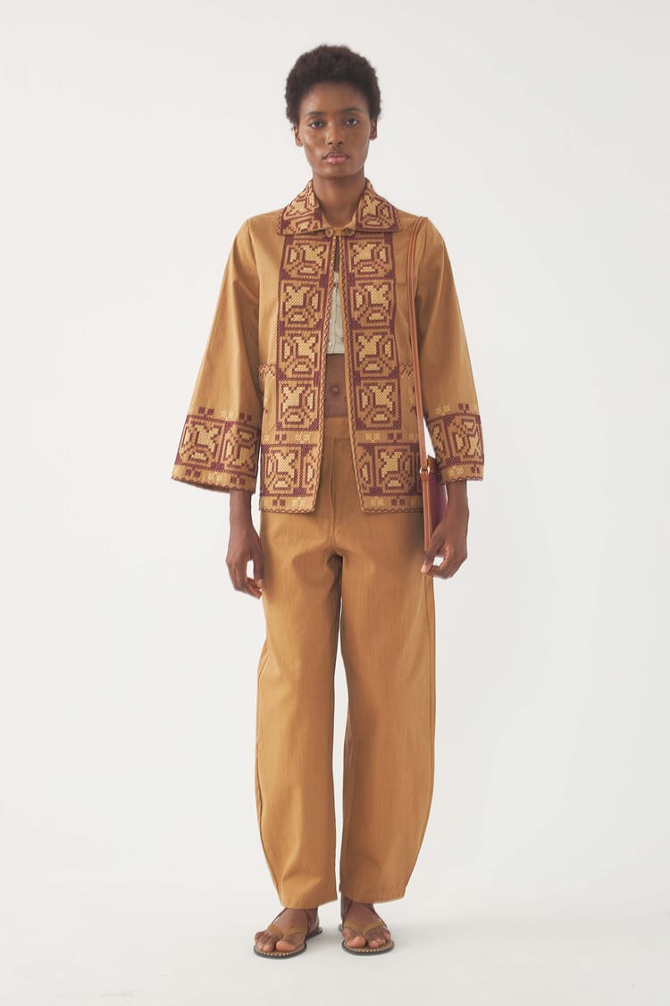 antik batik Veste brodée Berenice