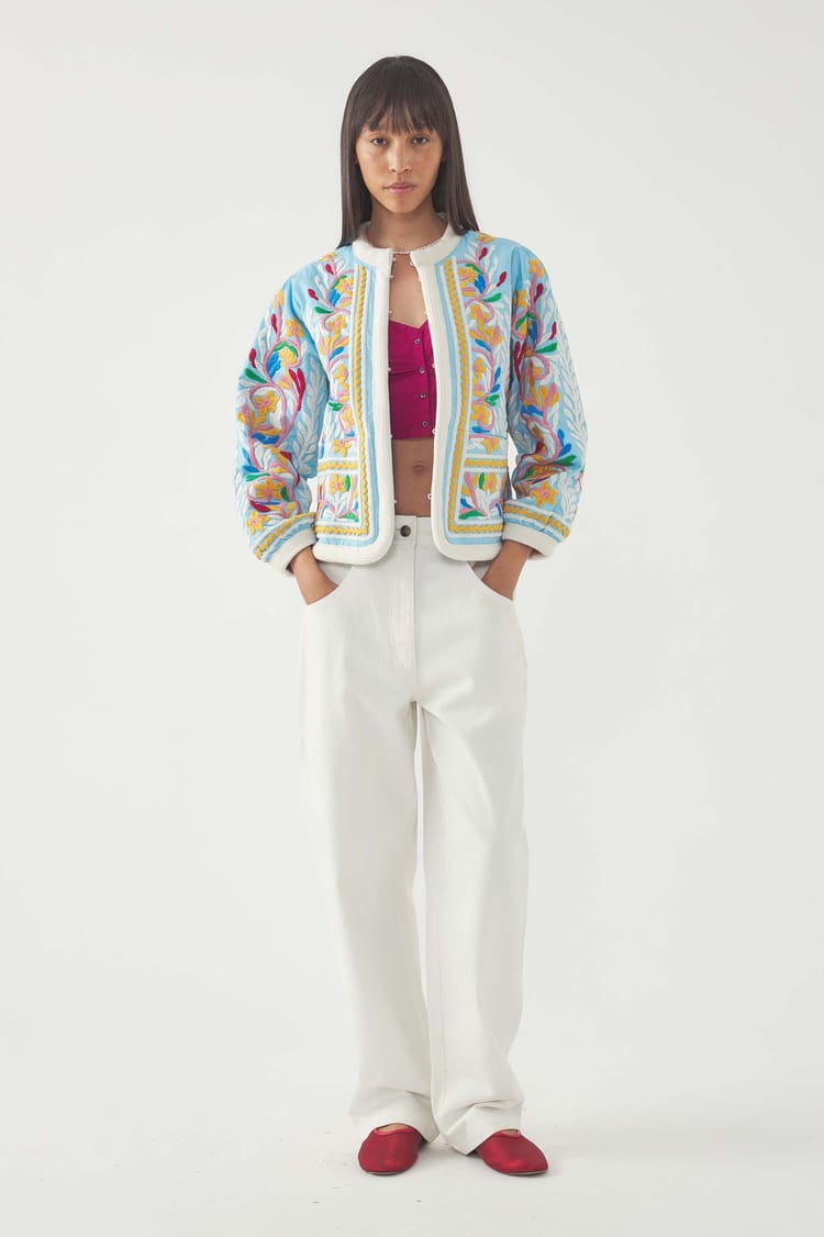 antik batik Veste brodée Hendrix