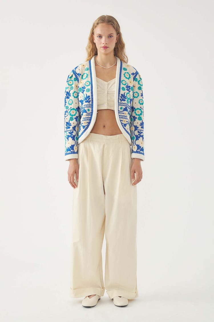 antik batik Veste brodée Ossie