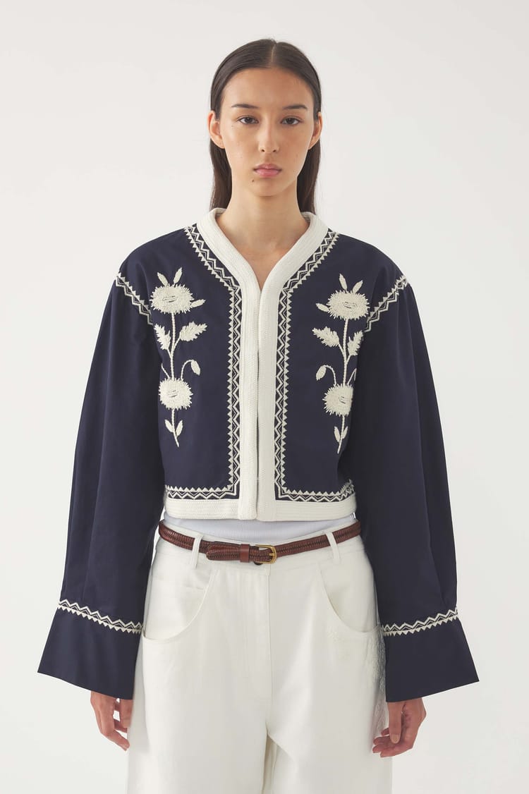 antik batik Veste brodée Winna