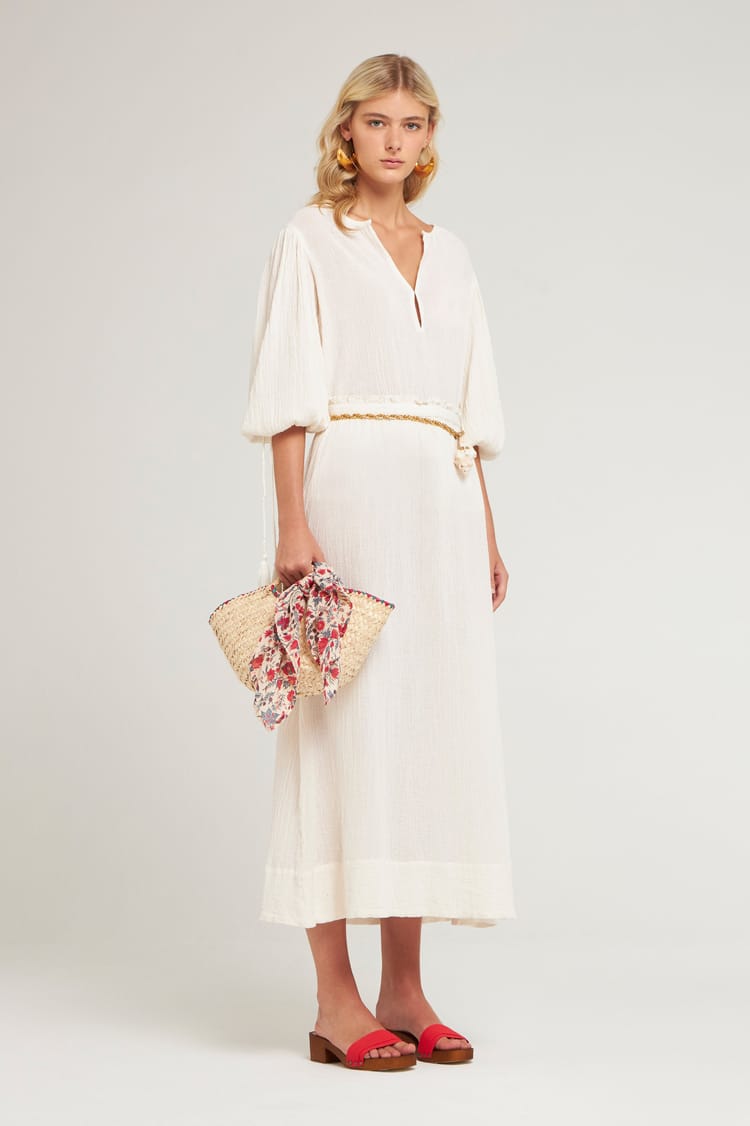 antik batik Blouse fluide blanche en Crêpe de Coton