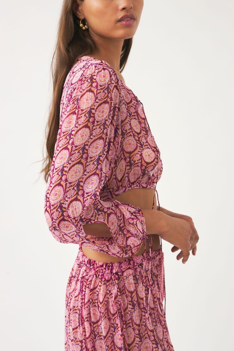 Antik Batik Top Cut-out En Crêpe De Viscose Transparente