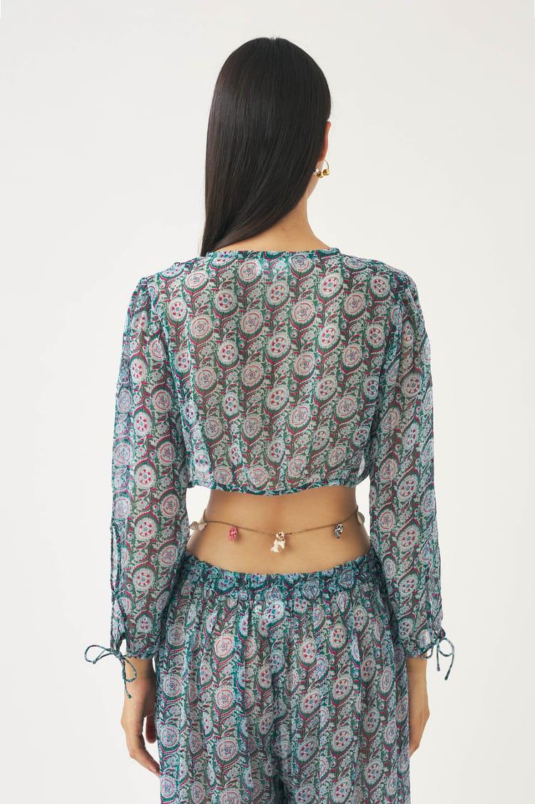 Antik Batik Top Cut-out En Crêpe De Viscose Transparente